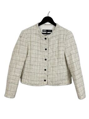 Zara Quilted Cropped Jacket Size Medium